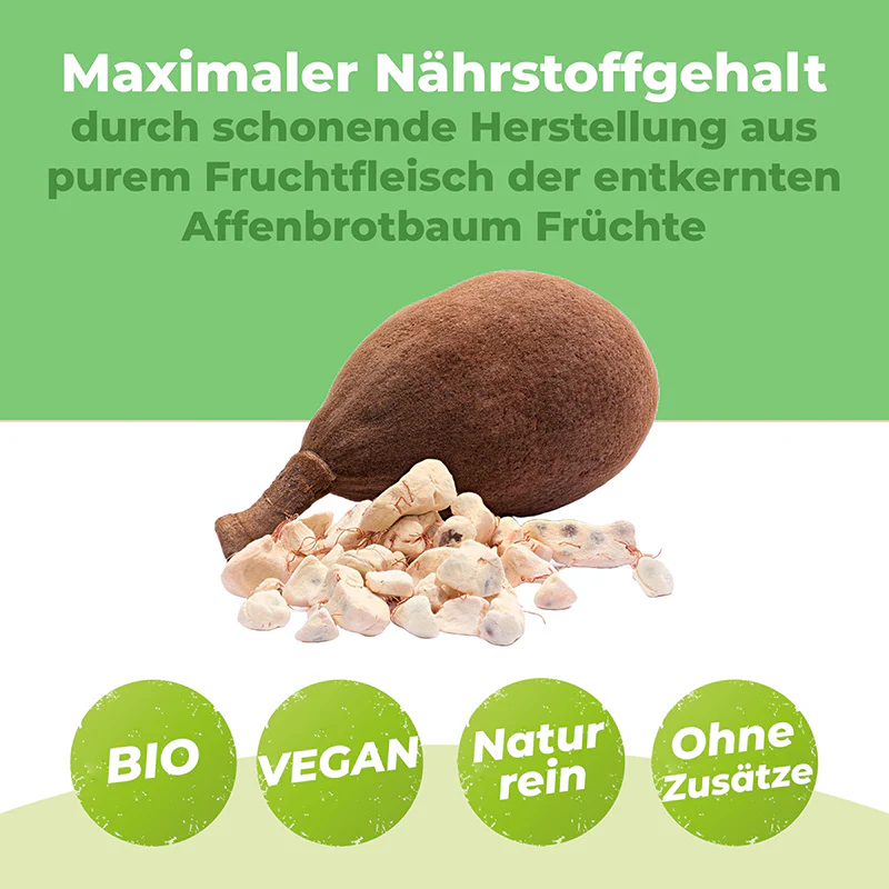 Bio Baobab Pulver | 500g | dein tÀglicher Vitamin C Boost - Image 5