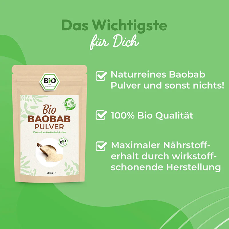 Bio Baobab Pulver | 500g | dein tÀglicher Vitamin C Boost - Image 6
