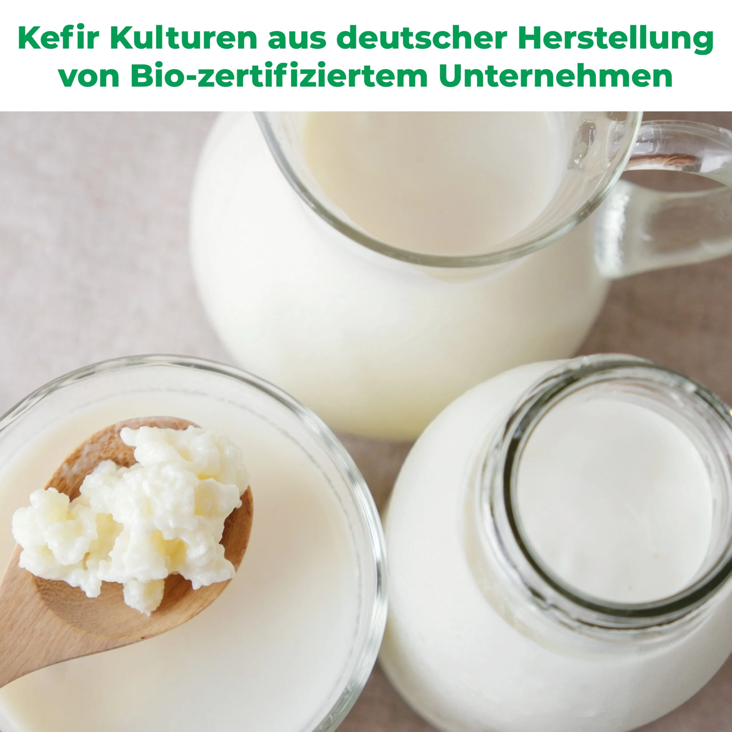 Kefir Starter Set – Milchkefir selber machen mit Bio-Kefirknollen + Zubehör - Image 3