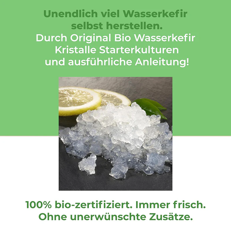 Wasserkefir Set: Starter Set mit Japankristalle + Zubehör - Image 3